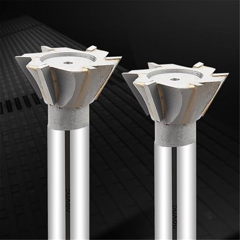 1pcs Dia 16-60mm Dovetail Milling Cutter 45/55/60 Degrees Straight Shank Dovetail Slot Cutter Cutting Tools Carbide Slotting Milling Cutter for Metal Cutting(18mm x55Degree) in Kuwait