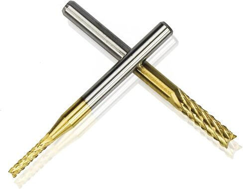 10pcs Carbide End Mill Cutter 0.5-3.175mm PCB Milling Cutter Set Nano Coated Carbide Corn End Mill for PCB Machine CNC Cutting Tool(10pcs 1.1mm) in Kuwait