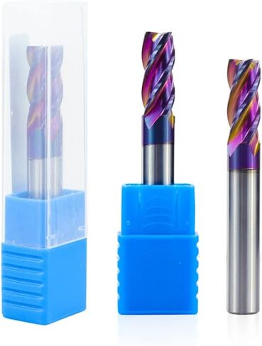 1pcs Carbide End Mill Cutter HRC 65 Spiral End Milling Bit 4 Flute 5-12mm Tungsten Carbide End Mill CNC Machine Router Bit for Aluminum Copper Carbon Steel in Kuwait