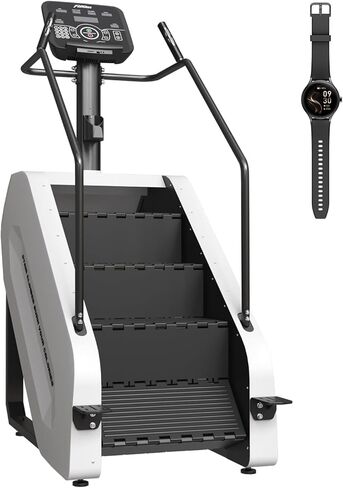 Stair Climber with LED Screen, Commercial Grade Stepmill Exercise Machine, 15 Speed Levels Stair Climber Stepping Machine for Cardio and Lower Body Workouts, 660LBS, 15-164 Steps/Minute in Saudi Arabia