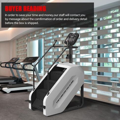 Stair Climber with LED Screen, Commercial Grade Stepmill Exercise Machine, 15 Speed Levels Stair Climber Stepping Machine for Cardio and Lower Body Workouts, 660LBS, 15-164 Steps/Minute in Saudi Arabia