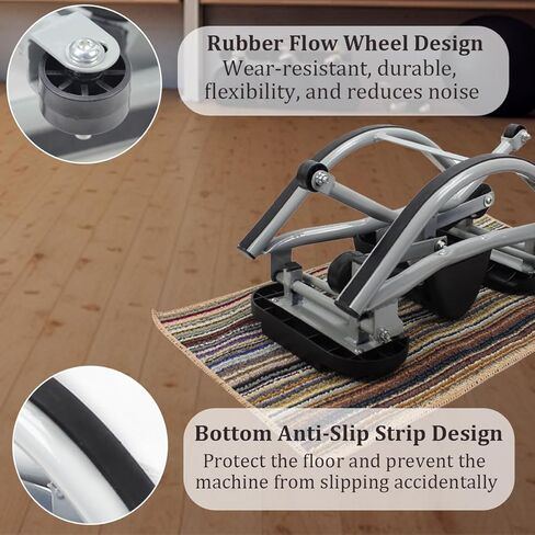 Rock Stepper, Lateral Rocking Fitness Stepper with Digital Display & Resistance Band, Low-Impact Side-to-Side Stepper for Knees/Joints, Compact Portable Home Workout Machine for Legs Glutes Abs in Saudi Arabia