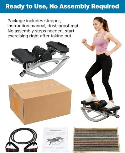 Lateral Rocking Fitness Stepper for Knees and Joints, Home Workout Machine, Portable Compact Side-to-Side Steppers for Legs, Glutes, Absz, Low-Impact Lateral Steppers in Saudi Arabia
