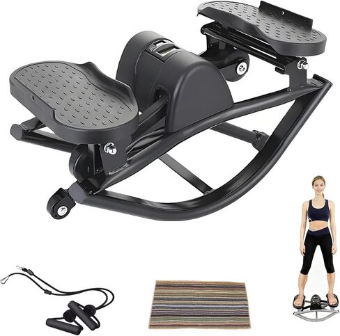 Rock Stepper,Step Rocker Side to Side,Lateral Rocking Fitness Stepper Home Workout Machine, Fitness Equipment Suitable for Home, Apartment, and Dormitory use in Saudi Arabia
