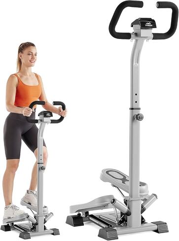 FLYBIRD Stepper with Handlebar, Twist Stair Stepper for Exercises for Leg Workout, 330LB Weight Capacity, Low-Impact Home Cardio Machine Suitable for Beginners 2026 Version in Kuwait