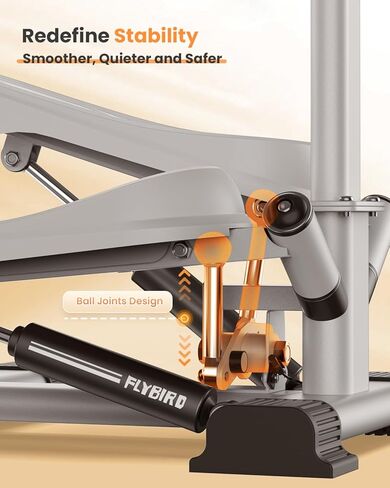 FLYBIRD Stepper with Handlebar, Twist Stair Stepper for Exercises for Leg Workout, 330LB Weight Capacity, Low-Impact Home Cardio Machine Suitable for Beginners 2026 Version in Kuwait