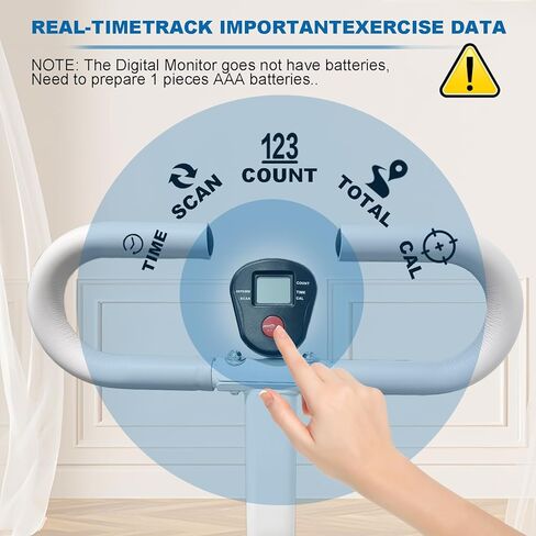 Stair Stepper for Home Vertical Climber, Foldable Full Body Exercise Aerobic Climbing Machines, Mountaineering Fitness Equipment with Adjustable Handles (White) in Kuwait