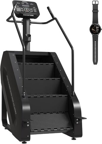جهاز تسلق السلالم مع شاشة LED، آلة تمارين ستيبميل التجارية، 15 مستوى سرعة آلة تسلق السلالم لتمارين القلب والجزء السفلي من الجسم، 660 رطل، 15-164 خطوة / دقيقة in Kuwait