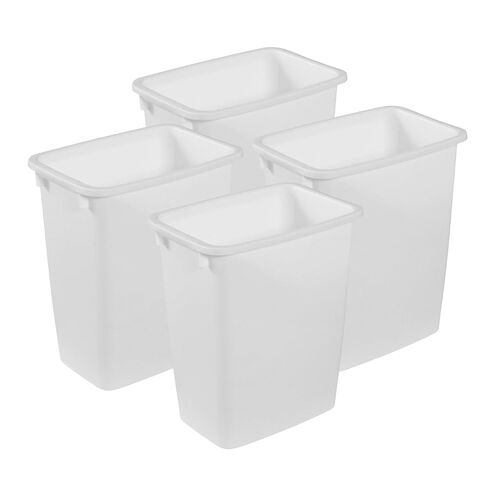Rubbermaid 2 Pack Traditional Open Top Waste Basket Indoor Trash Bin Container for Bathrooms, Kitchens, and Home Office, 21 Quart, White in Kuwait