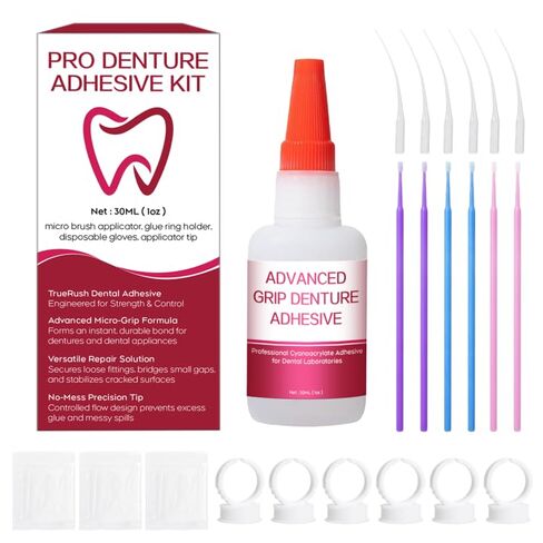 Dental Lab Fast-Setting Instant Bonding Glue for Dentures & Lab Tools – 15-60 Sec Crack Repair & Gap Filling | Long-Lasting Hold (Days to Weeks) – 1oz in Saudi Arabia