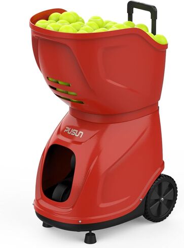 7Hour Battery,35 App-Controlled Landing Spots Tennis Ball Machine PT-9001,150-Ball Capacity, 12–87 mph, 1.8–8s Feed, Internal Oscillation, Tennis Ball Launcher for Schools, Coaches & Advanced Players in Kuwait