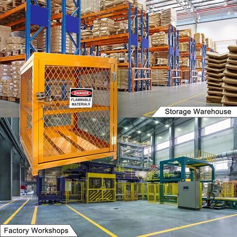 Cylinder Cabinet Single Door Horizontal Cylinder Storage, Horizontal Gas Cage,Yellow Powder Coat Finish, 4 x 33 lbs Cylinder Capacity in Saudi Arabia