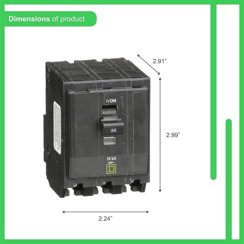 قاطع دائرة مربع D - QO330CP، أسود in Saudi Arabia