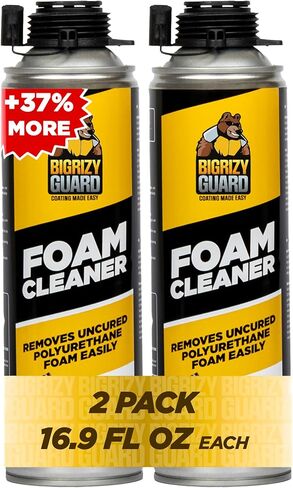 Spray Foam Gun Cleaner - 16.9 Fl oz, Polyurethane Spray Foam Insulation Cleaner, Dissolves Uncured Expanding Sealant (2 Pack) in Saudi Arabia