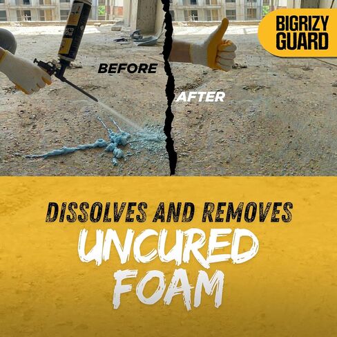Spray Foam Gun Cleaner - 16.9 Fl oz, Polyurethane Spray Foam Insulation Cleaner, Dissolves Uncured Expanding Sealant (2 Pack) in Saudi Arabia