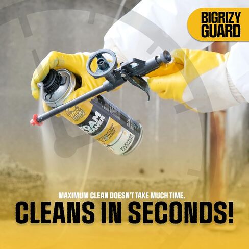 Spray Foam Gun Cleaner - 16.9 Fl oz, Polyurethane Spray Foam Insulation Cleaner, Dissolves Uncured Expanding Sealant (2 Pack) in Saudi Arabia