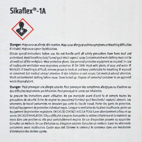 Sikaflex 1a Flexible Non Sag High Performance Polyurethane Concrete Masonry Sealant for Vertical and Horizontal Surfaces. Full Case - 20 20oz Tubes. Black in Saudi Arabia