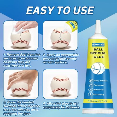 Super Glue for Ball,120ML Multi-Purpose Adhesive for Basketballs,Footballs,Olleyballs, Badminton,Rugby,Table Tennis Paddles,etc,High Strength,Waterproof in Kuwait