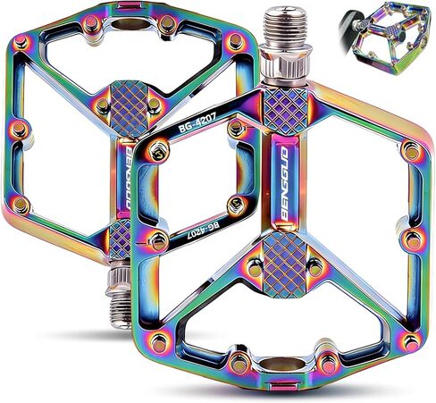 Road Bicycle Pedals, 9/16 Inch Bike Pedals, Road Bike Pedals, Mountain Bike Pedals, Lightweight, Universal Compatibility, Sealed Bearings, Waterproof Protection, Color in Kuwait