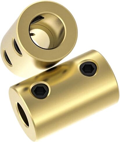 10pcs D14L22 Brass Motor Shaft Coupler Couplings Bore 4mm 5mm 6mm 8mm Rigid Coupling Motor Connector 3D Printer Accessories(7mm to 7mm) in Saudi Arabia