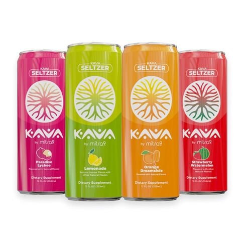 MITRA-9 Botanical Beverages - Kava Drink Flavor Variety Pack With Kava Root Extract - Mood Enhancer - Plant Based - Promotes Natural Calm & Clarity (12 Fl. Oz) (4) in Kuwait