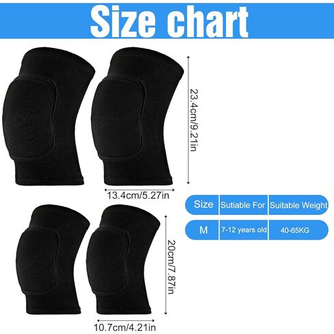 4 Pcs Volleyball Knee Pads and Volleyball Elbow Pads Set, Arm and Knee Pad Protection Set for Sports(Medium) in Saudi Arabia