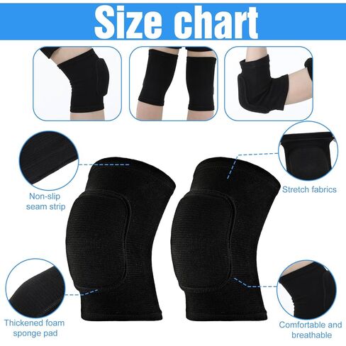 4 Pcs Volleyball Knee Pads and Volleyball Elbow Pads Set, Arm and Knee Pad Protection Set for Sports(Medium) in Saudi Arabia