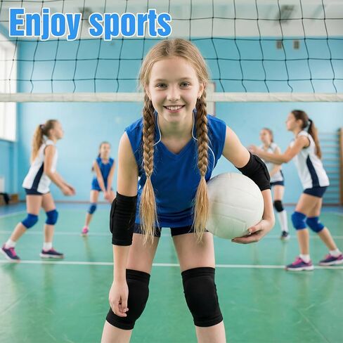 4 Pcs Volleyball Knee Pads and Volleyball Elbow Pads Set, Arm and Knee Pad Protection Set for Sports(Medium) in Saudi Arabia
