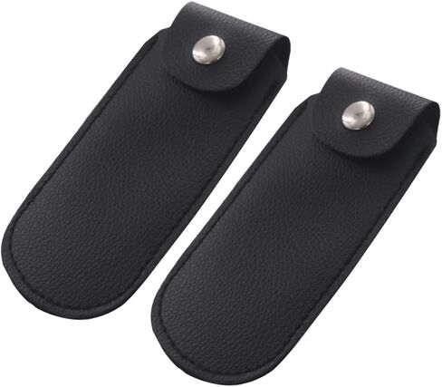 2 Pieces Harmonica Storage Box Case Bag Pu Harmonicas Cases Box Bag Sleeve Pouch Holder Organizer 10 Hole Harmonica Carrying Case Bags, Black in Kuwait