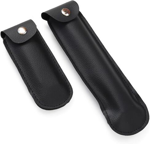 2 Pieces Harmonica Storage Box Case Bag Pu Harmonicas Cases Box Bag Sleeve Pouch Holder Organizer 10 Hole Harmonica Carrying Case Bags, Black in Kuwait