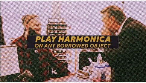 ZQION Invisible Harmonica Close Up Magic Tricks Stage Magic Props Comedy Illusions Magia Magician Gimmicks Funny Games Bar Trick in Kuwait