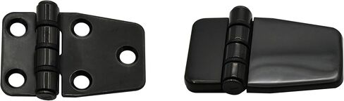 Vinland Marine Hinges Friction Hinge w/Cover Black 316 Stainless Steel Cabinet Hinges, Marine Grade Stainless Steel Hinges, Pontoon Boat Door Hinges, Boat Hatch Hinges in Saudi Arabia