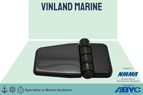 Vinland Marine Hinges Friction Hinge w/Cover Black 316 Stainless Steel Cabinet Hinges, Marine Grade Stainless Steel Hinges, Pontoon Boat Door Hinges, Boat Hatch Hinges in Saudi Arabia