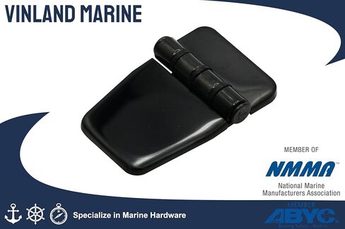 Vinland Marine Hinges Friction Hinge w/Cover Black 316 Stainless Steel Cabinet Hinges, Marine Grade Stainless Steel Hinges, Pontoon Boat Door Hinges, Boat Hatch Hinges in Saudi Arabia