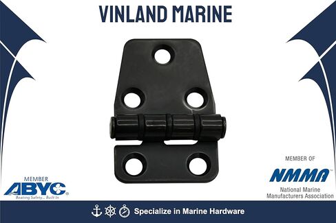Vinland Marine Hinges Friction Hinge w/Cover Black 316 Stainless Steel Cabinet Hinges, Marine Grade Stainless Steel Hinges, Pontoon Boat Door Hinges, Boat Hatch Hinges in Saudi Arabia