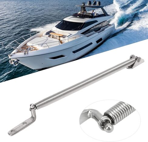 Boat Hatch Support Spring, 2pcs Safe 304 Stainless Steel 8 1/4in High Strength Hatch Support Adjuster for Camper for Yacht in Kuwait
