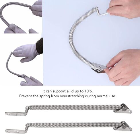Boat Hatch Support Spring, 2pcs Safe 304 Stainless Steel 8 1/4in High Strength Hatch Support Adjuster for Camper for Yacht in Kuwait
