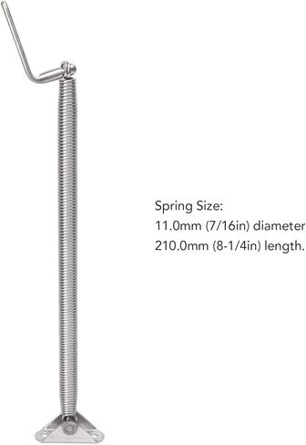 Boat Hatch Support Spring, 2pcs Safe 304 Stainless Steel 8 1/4in High Strength Hatch Support Adjuster for Camper for Yacht in Kuwait