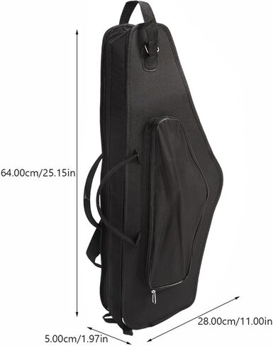 Alto Saxophone Case, 2-in-1 Padded Backpack Gig Bag with 20mm Padding Accessory Pocket, Water Proof Oxford Cloth for Travel Performance Lightweight Protective Carry Case in Saudi Arabia