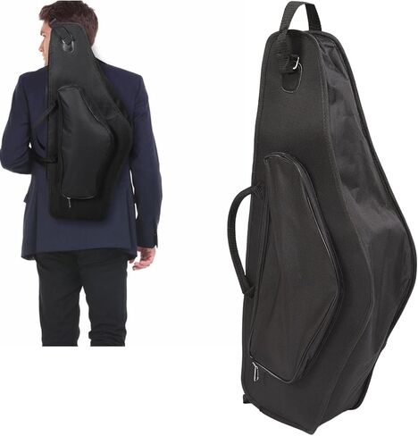 Alto Saxophone Case, 2-in-1 Padded Backpack Gig Bag with 20mm Padding Accessory Pocket, Water Proof Oxford Cloth for Travel Performance Lightweight Protective Carry Case in Saudi Arabia