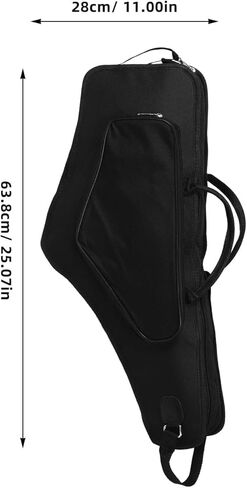 حقيبة ظهر HANABASS Alto Saxophone مقاومة للماء ومضادة للصدمات وأشرطة كتف مزدوجة عالمية متوسطة الحجم لتخزين أدوات الموسيقيين والسفر in Kuwait