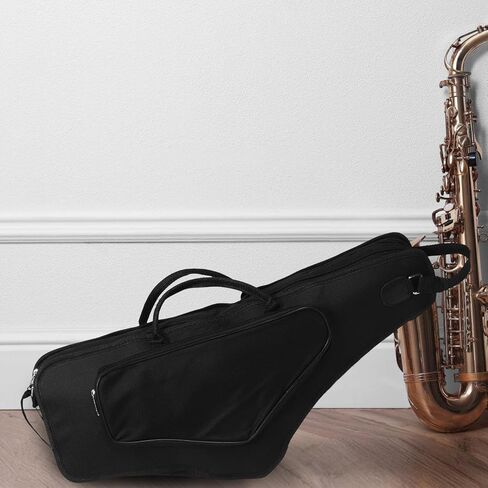 حقيبة ظهر HANABASS Alto Saxophone مقاومة للماء ومضادة للصدمات وأشرطة كتف مزدوجة عالمية متوسطة الحجم لتخزين أدوات الموسيقيين والسفر in Kuwait