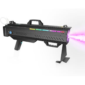 Handheld Fog Machine Gun for Party - 1500W Smoke Cannon with Color Changing Lights for DJ Events Concerts Parties Halloween Live Shows Stage Performances in Kuwait