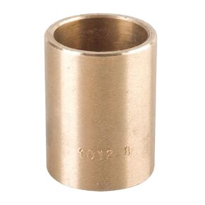 Bunting Bearings CB081608 Sleeve (Plain) Bearings, Cast Bronze C93200 (SAE 660), 1/2" Bore x 1" OD x 1" Length (Pack of 3) in Kuwait