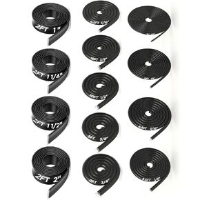 مجموعة بكرات أنابيب الانكماش الحراري مقاس 13، مبطنة بمادة لاصقة 4:1، 13 قطرًا، إجمالي جدار مزدوج من الدرجة البحرية 76.5 قدمًا، أنابيب تغليف منكمش للأسلاك الكهربائية المقاومة للماء - للصناعة والسيارات (أسود) in Kuwait