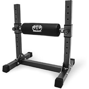 حامل القرفصاء البلغاري المنفصل - حامل القرفصاء بساق واحدة، 9 ارتفاعات دوارة قابلة للتعديل، بطانة مريحة للقرفصاء، وطعنات الساق، وتدريبات وزن الجسم in Kuwait