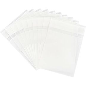 120 حزمة من أكياس البسكويت الورقية أكياس البسكويت الشمعية مقاس 5 × 7 بوصة ذاتية الغلق من الزجاج لعلاج الساندويتش والمخبوزات وأكمام الوجبات الخفيفة in Kuwait