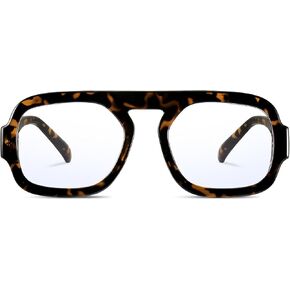 نظارات افياتور زرقاء تحجب الضوء للنساء والرجال، نظارات مربعة ومسطحة للكمبيوتر والتلفزيون مضادة لإجهاد العين in Kuwait