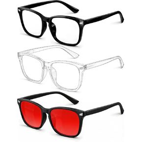 نظارات الضوء الأزرق للأطفال نظارات مضادة للوهج تحجب الضوء الأزرق للفتيات والأولاد والمراهقين، نظارات ألعاب شاشة الكمبيوتر in Kuwait