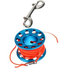 Cabilock Diving Finger Reel and Guide Line Spool 30m Blue with Buoy and Hook Anti-Tangle Scuba Diving Accessory for Snorkeling and Cave Exploration in Kuwait